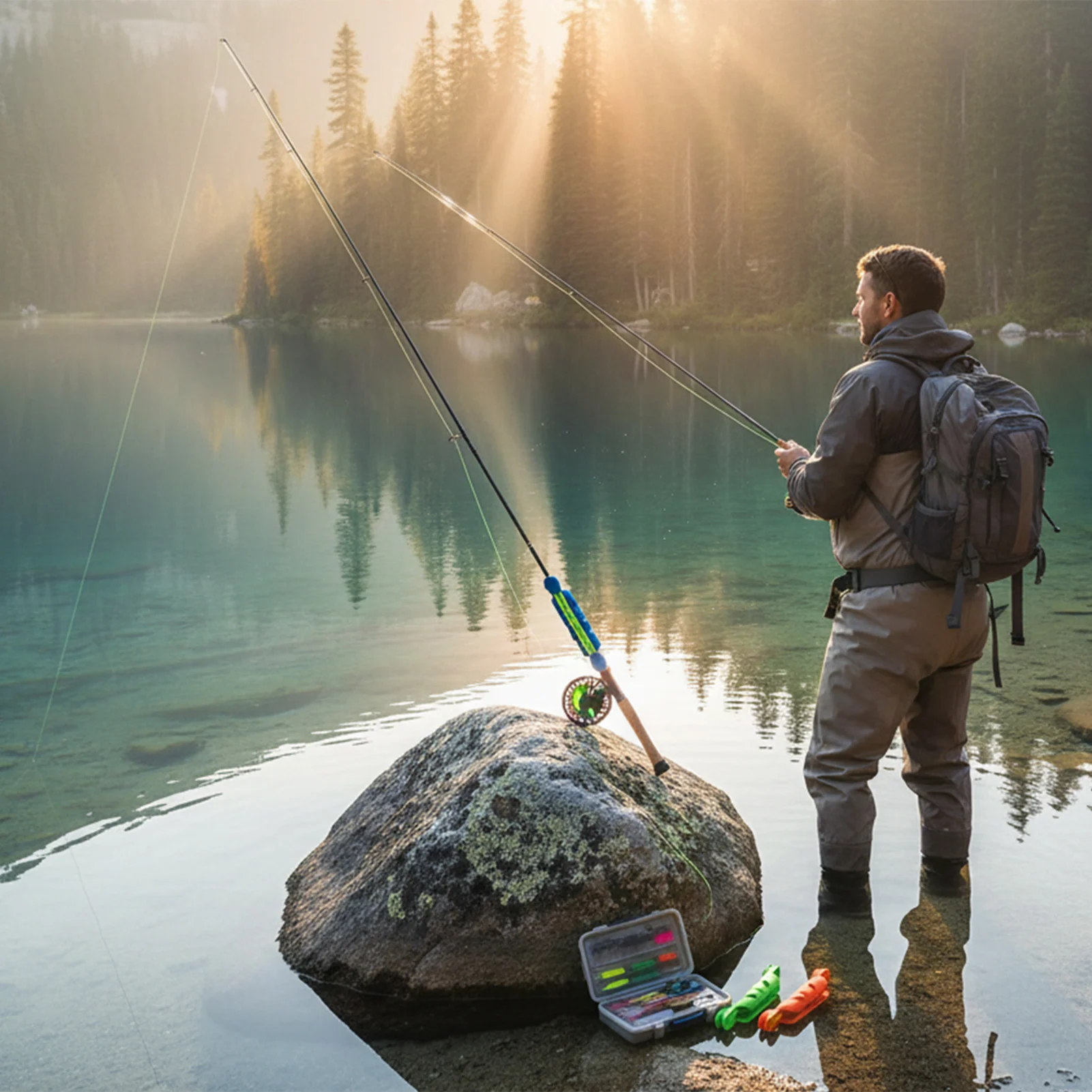 Tabla de bobinado de caña de pescar de 20/25cm, Clip de bobinado de caña de pescar aplicable, accesorios de pesca en hielo para invierno, aparejos de pesca al aire libre - imagen 3