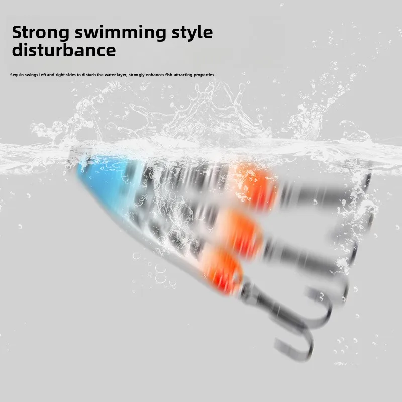 10 unids/set 5g/8g/12g colorido en forma de S brillo plantilla de Metal cuchara Spinner señuelo de pesca Wobbler cebo conjunto con caja de aparejos de pesca Kit - imagen 2