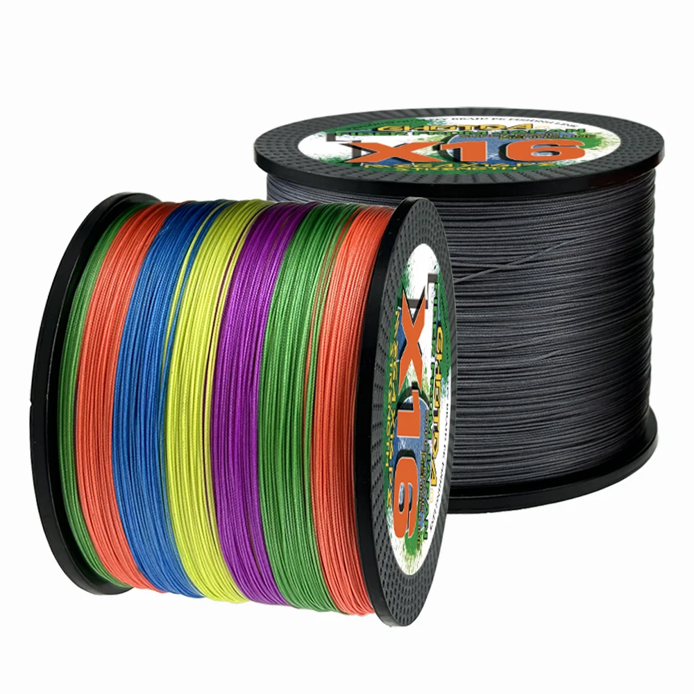 Línea de pesca trenzada resistente a la abrasión de 4/8/16 hebras 1000m/1093YD 10LB-200LB línea de pesca para todos los pescadores de diámetro. 0,11-0,8 mm - imagen 3