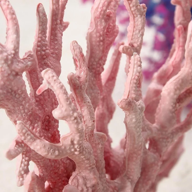 Decoraciones para pecera Artificial coralina, plantas de plástico artificiales para acuario, adornos de Coral, paisaje de acuario - imagen 4