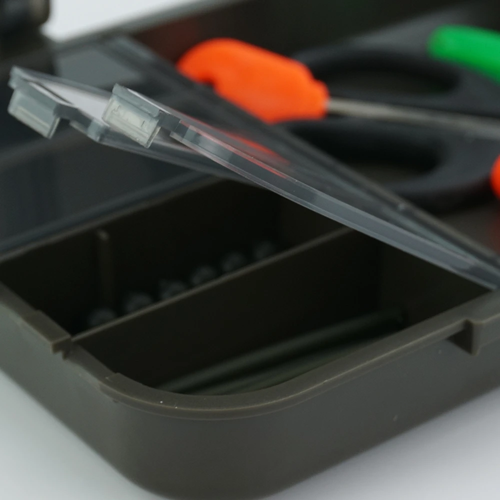 Hirisi-caja de pesca de carpa, accesorios de pesca portátiles, compartimentos multiusos, accesorios de equipo de pesca W504 - imagen 3