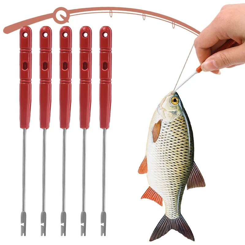 Herramienta removedora de anzuelos de pesca, Extractor de desenganche portátil de plástico, dispositivo de desacoplamiento rápido, accesorios de pesca, 1 Uds. - imagen 3