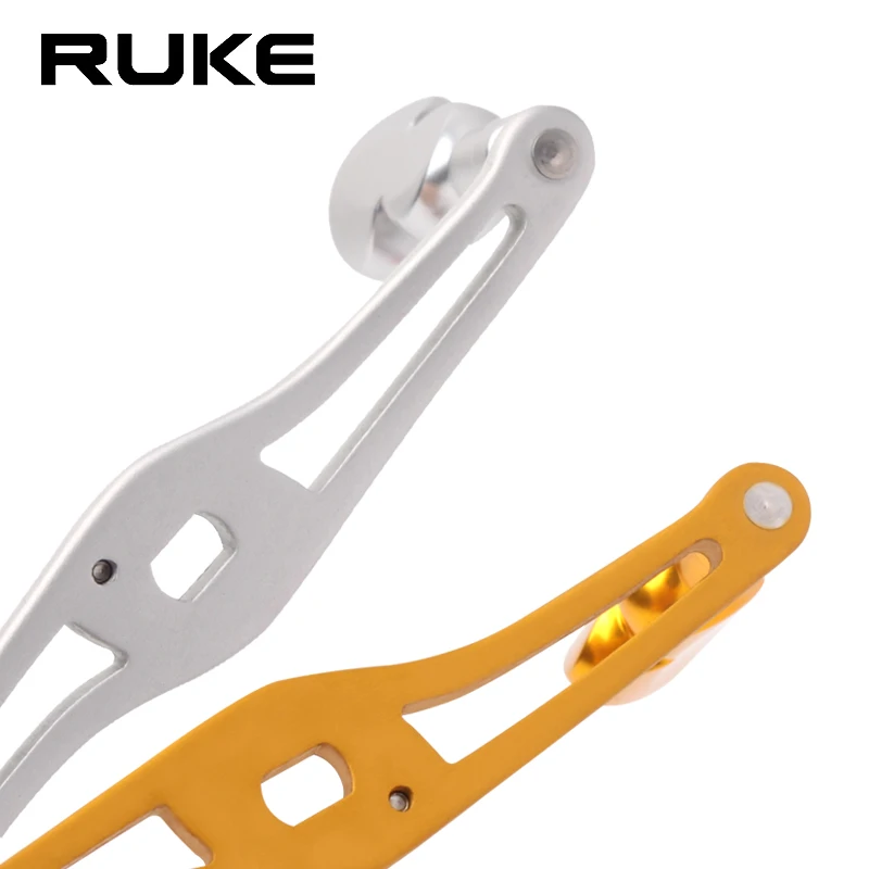 Mango de carrete de pesca Ruke, mango y perilla de aleación de aluminio para carrete de Baitcasting, tamaño del agujero 8*5/7*4mm, accesorio, promoción DIY - imagen 4