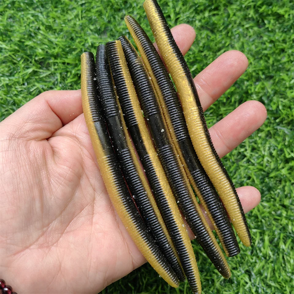 SWOLFY-señuelo de gusano Senko, cebo suave de 4 pulgadas/5 pulgadas, Leurre Souple, Wobblers para todos los peces, señuelo de Pesca de lubina - imagen 5