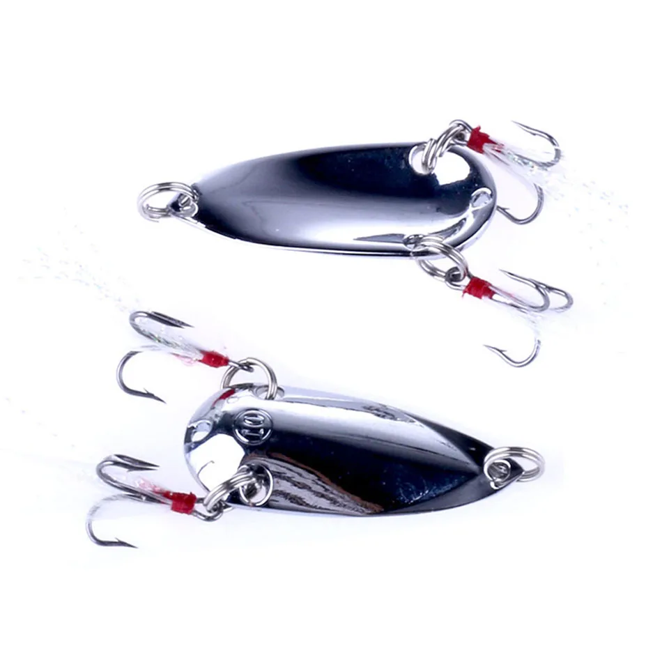 Señuelos giratorios de Metal de 2 piezas, Señuelos de Pesca de trucha, cebo duro, lentejuelas, cebos artificiales, cebos giratorios, aparejos de pesca - imagen 4