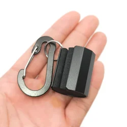 3,3 cm/13g 1 Uds nuevo soporte para caña de pescar portátil Clip para caña de pescar con llavero accesorios para aparejos de pesca con mosca