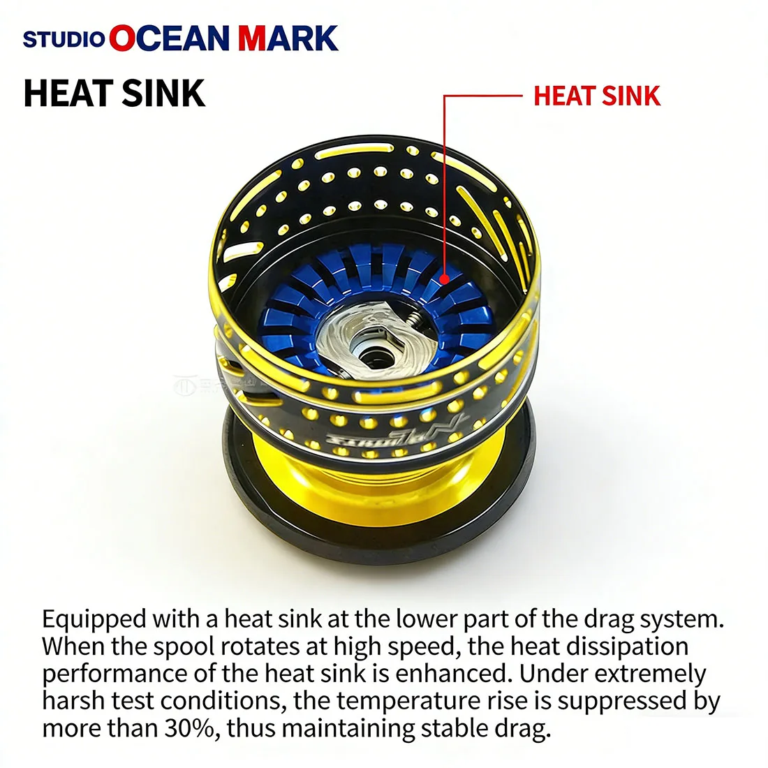 Carrete OCEAN MARK Premium 20SW 6000S-BG para Shimano STELLA/TWIN POWER SW 9kg de arrastre carrete de juego grande de agua salada de alto rendimiento - imagen 3