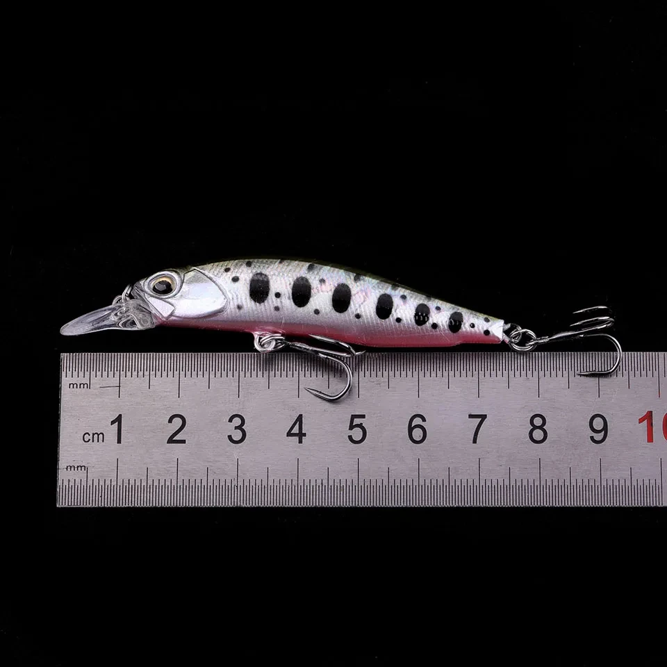 WALK FISH-señuelo de pesca de pececillos, 1 piezas, suspendido, 75MM/5,3G, Wobblers, Artificial, japonés, profesional, duro, para invierno - imagen 4