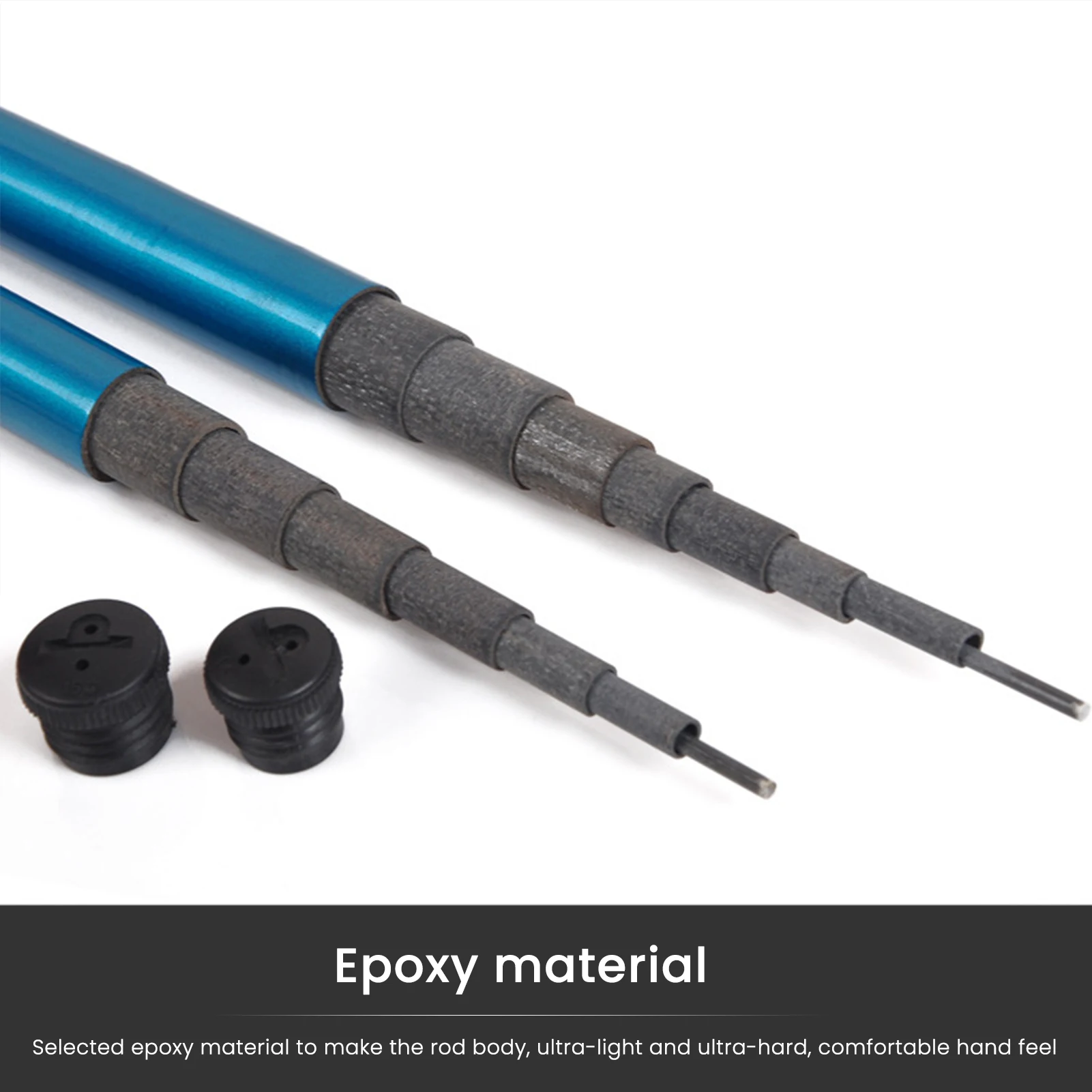 Varillas de pesca de corriente de fibra de vidrio, atmósfera bellamente pintada para uso en Camping al aire libre - imagen 4