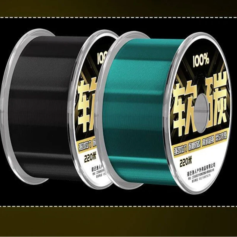 Línea de pesca fluorocarbono y nylon hundimiento lento suave - imagen 3