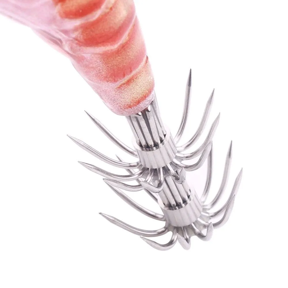 Señuelos 10cm 12g señuelo de pesca noctilucente Artificial calamar gancho plantillas madera 2,5 #   anzuelo Spinnerbait Pesca nocturna