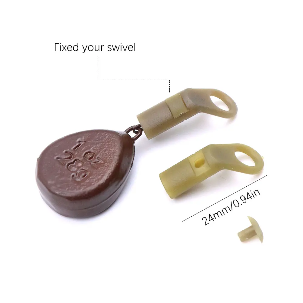 Juego de accesorios de pesca de carpa, Clips de plomo para aparejo de pesca de helicóptero, mangas antienredos, aparejo para correr, aparejos de pesca - imagen 3