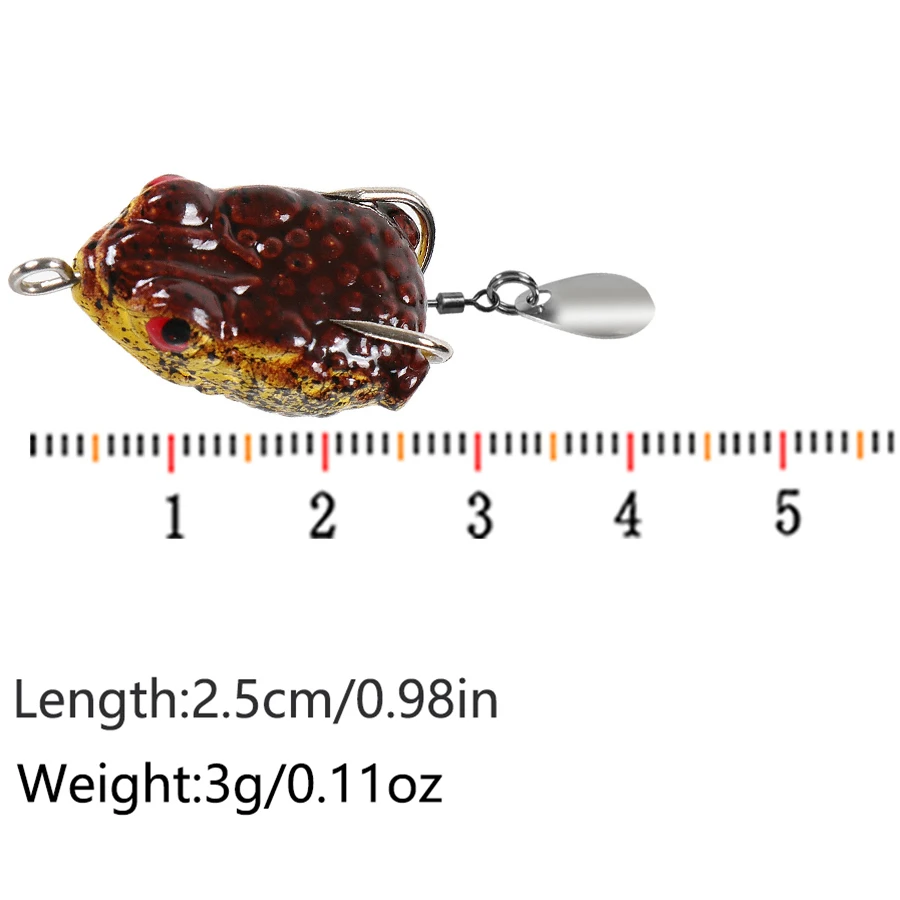 5 uds superficie flotante rana Swimbait para pez negro lubina Pike Trolling Señuelos de Pesca Set lentejuelas anzuelos dobles cebo Artificial - imagen 2