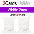 2pcs White 2mm