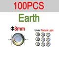 8mm 100pcs Earth