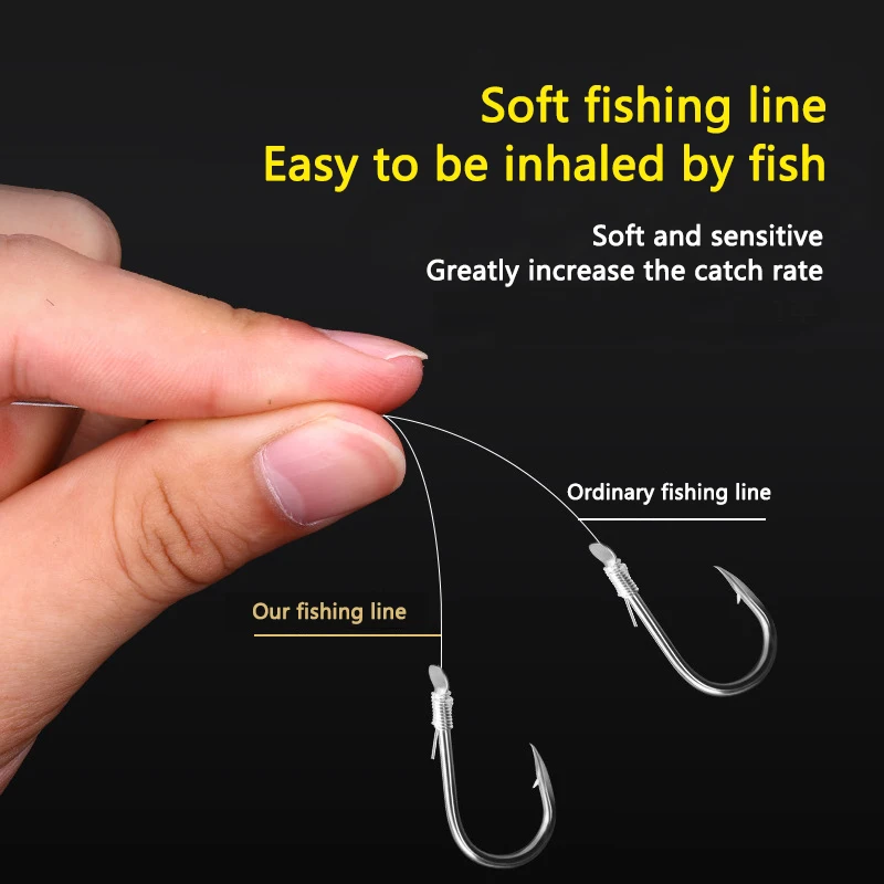 Línea de pesca de nailon no laminada de seda cruda japonesa de 100M con fuerte tensión y equipo de pesca suave de largo alcance - imagen 5