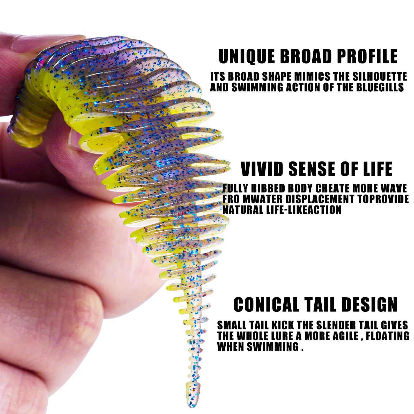 SAMOLLA gusano de silicona suave señuelo de pesca fuelle enmalle Artificial Lucio lubina Swimbait aparejo para cebos de pesca leurre souple - imagen 4