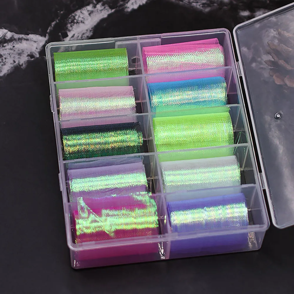 MNFT 10 unids/caja peldaño de pez arcoíris de fibra Flash para aparejo Sabiki atado de moscas Streamer Material de atado de moscas - imagen 5