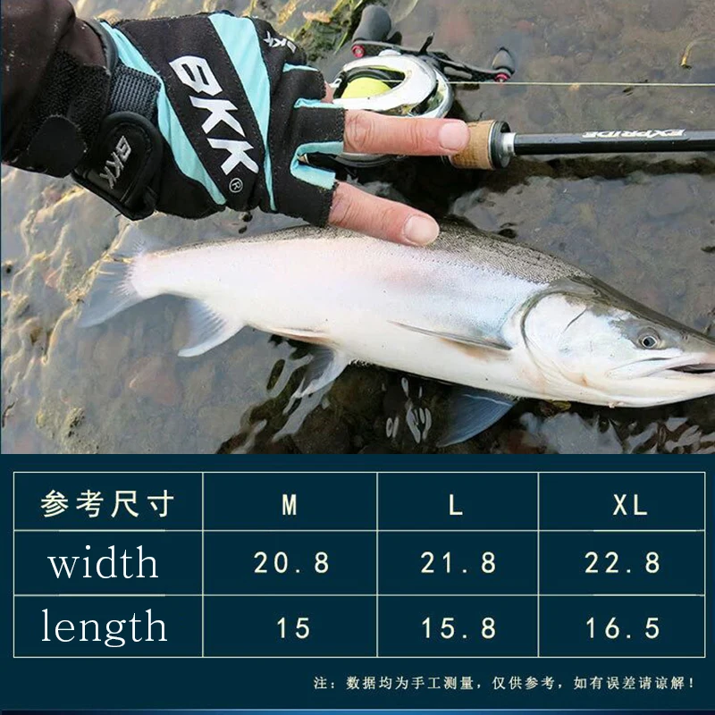 1 par de guantes de pesca BKK, guantes de medio dedo para hombre, guantes tácticos para exteriores, guantes deportivos para tiro, caza, motocicleta, ciclismo - imagen 5