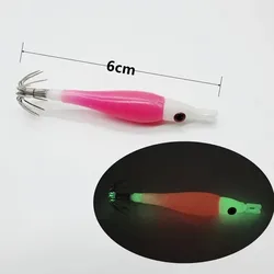 Señuelo Jigging de Calamar Luminoso – Silicone para Pesca Marina