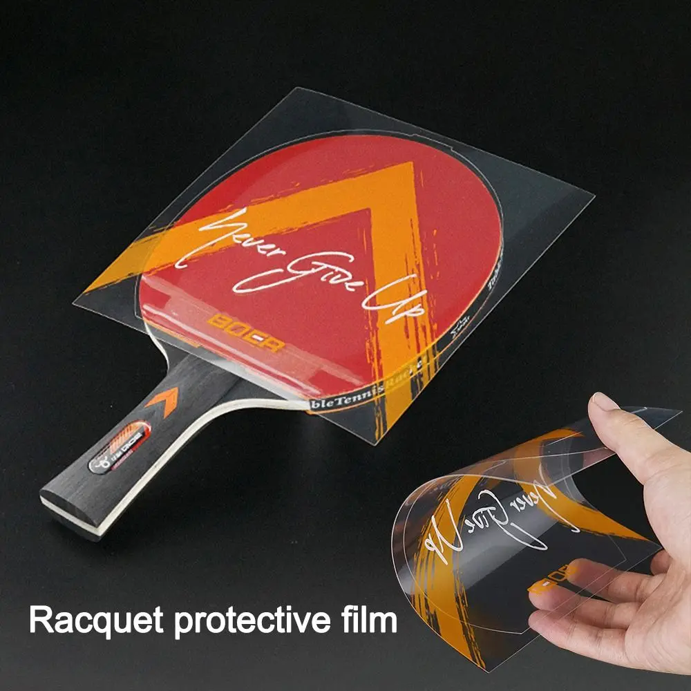 Película protectora transparente para raqueta de Ping Pong, cubierta de mantenimiento de paleta de tenis de mesa, goma autoadhesiva, a prueba de polvo - imagen 3