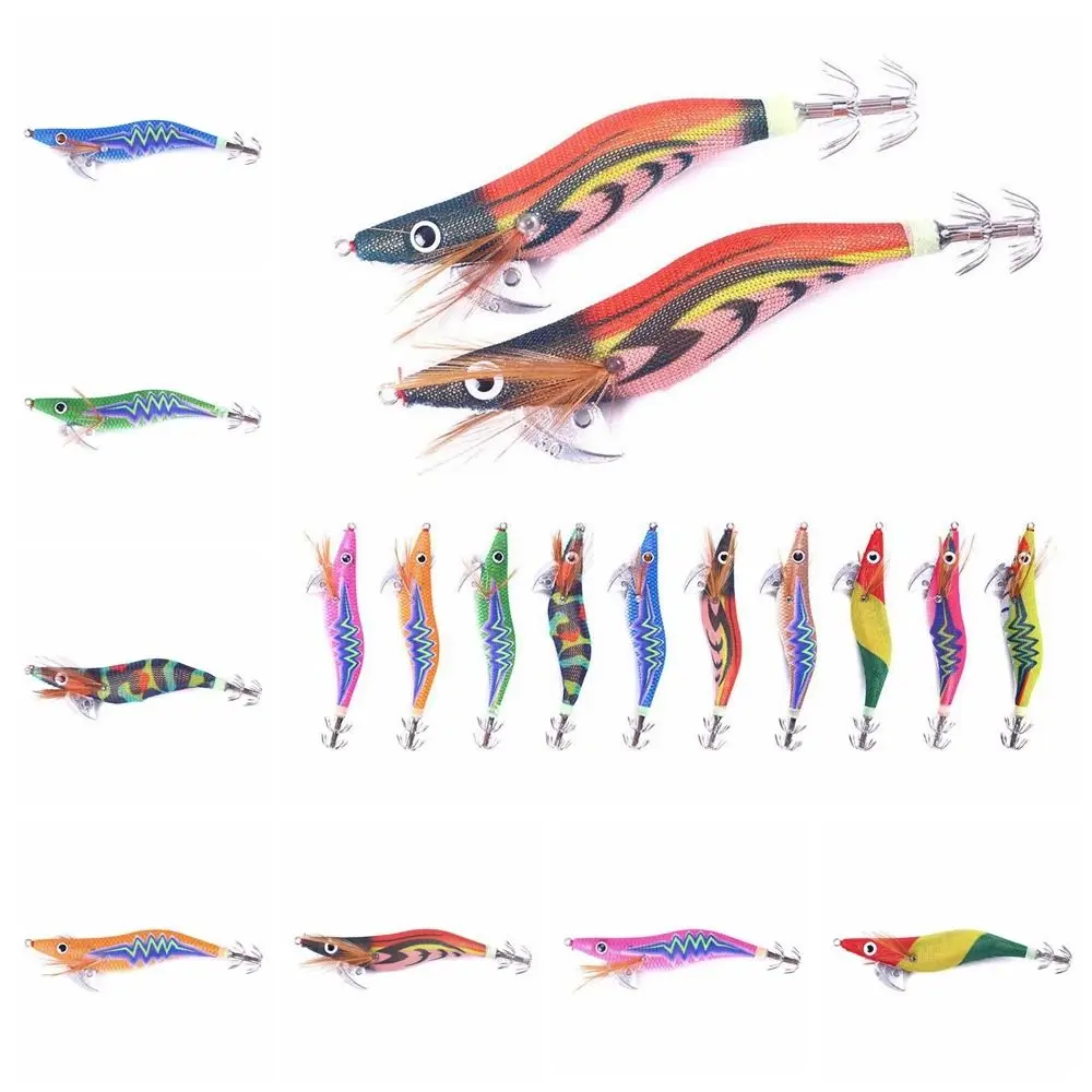 Señuelo de pulpo luminoso, plantilla de calamar, cebo duro de 12,2-20g, aparejo de anzuelo de sepia, aparejos de pesca de mar - imagen 2