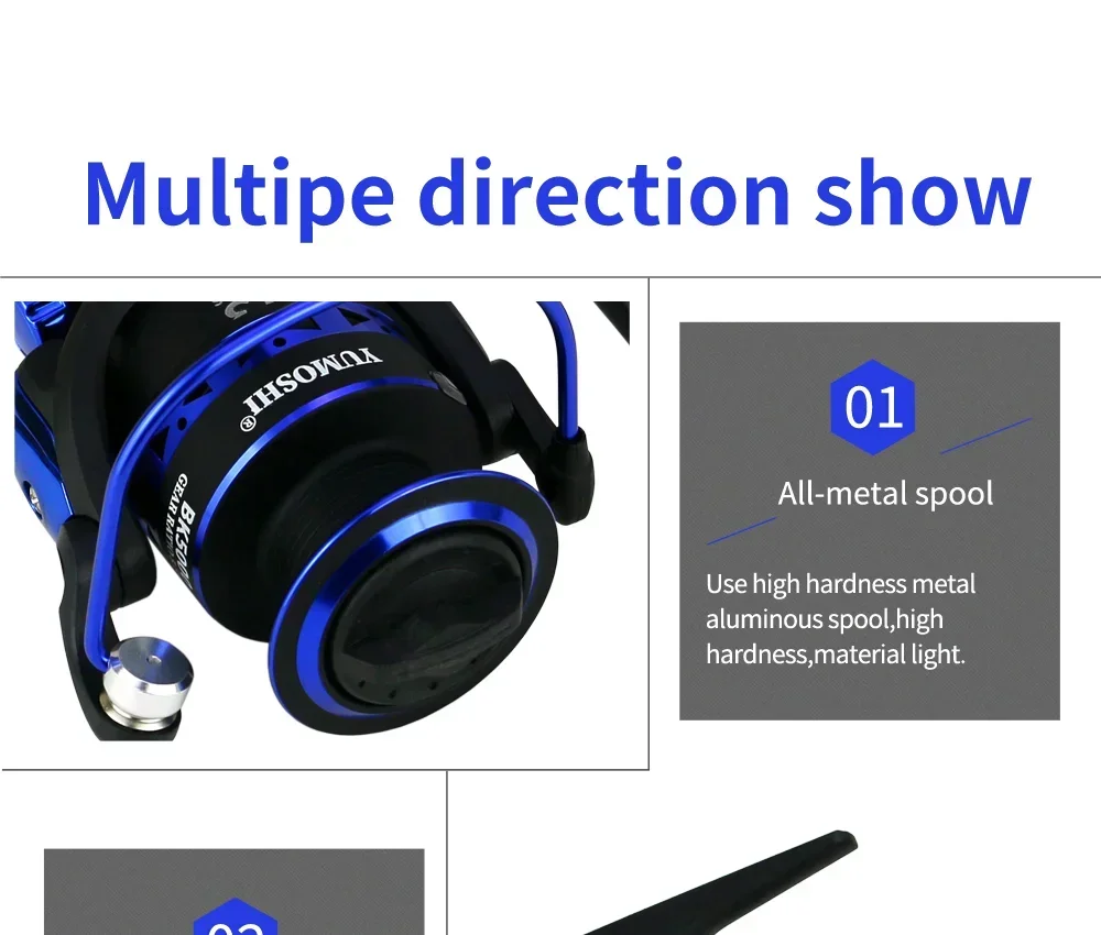 Experimentar precisión y durabilidad con nuestro carrete totalmente metálico de alto rendimiento