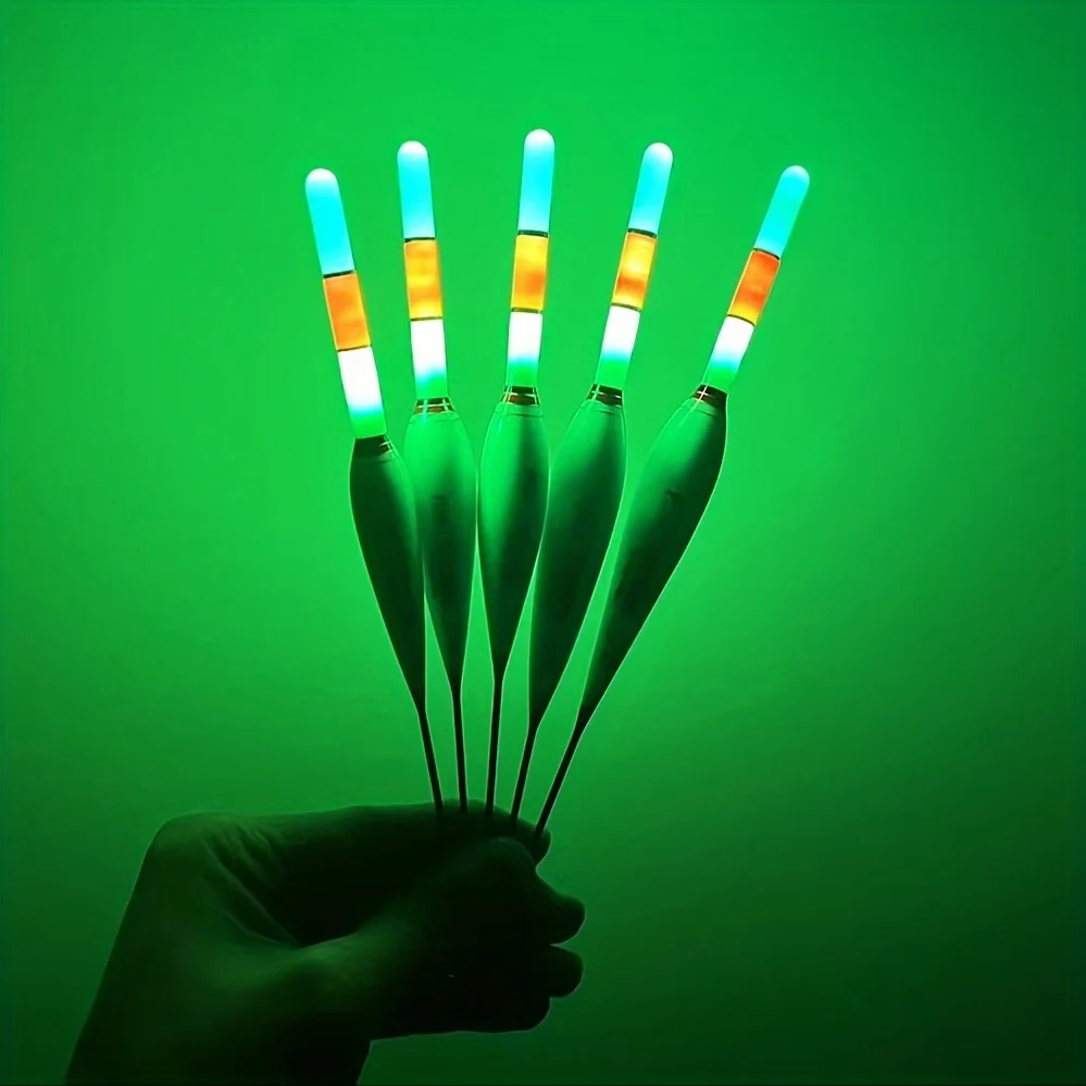 Flotador electrónico de pesca nocturna, boya de flotabilidad grande Led luminosa Cr425, equipo de pesca luminoso de verano, 2 uds., 2024 nuevo - imagen 3