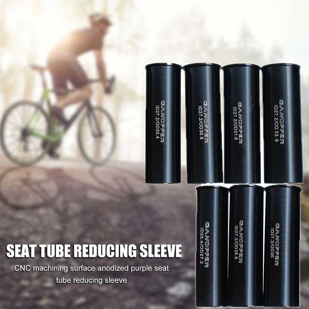 Adaptador de tubo de poste de bicicleta de carretera, reductor de tubo de asiento de bicicleta de montaña, cuña de tija de sillín de bicicleta, manga reductora - imagen 4