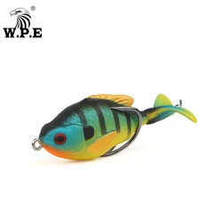 W.P.E Señuelo blando TopWater 75mm – para pesca deportiva spinning