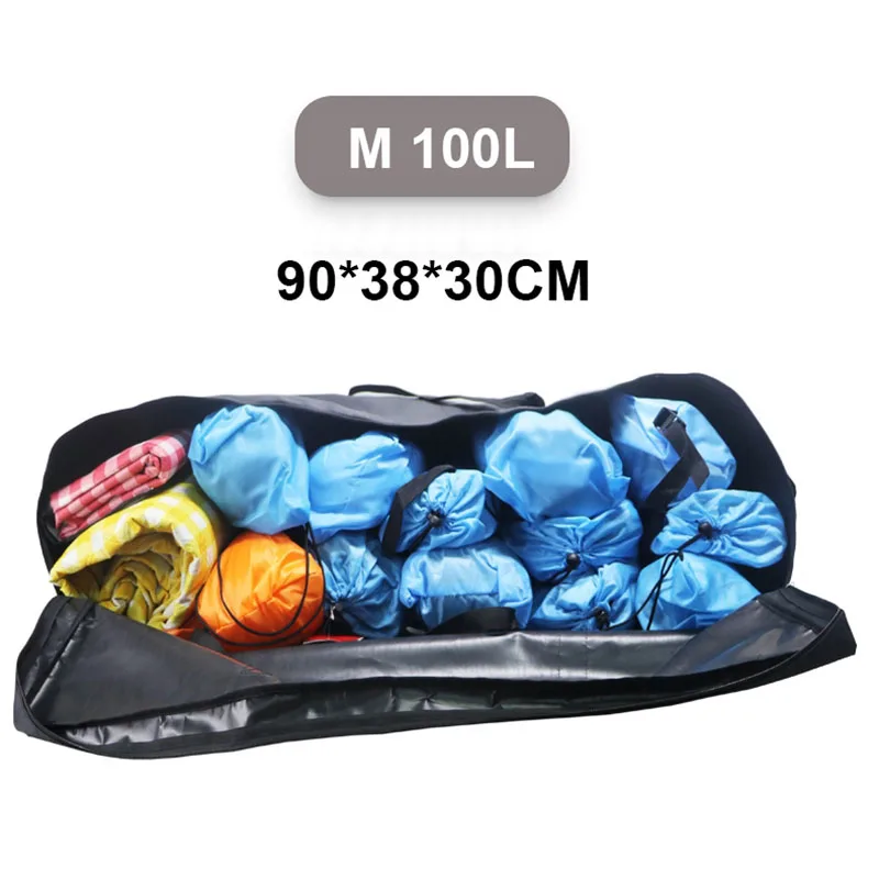 Bolsa de gimnasio de gran capacidad para hombre, bolsa de viaje de 150L, 100L, 55L, ideal para deportes de fin de semana, impermeable, XA32G - imagen 5