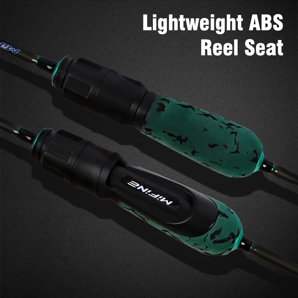 MIFINE SHOWTIME XUL-caña de pescar giratoria ultraligera, señuelo de fibra de carbono 30T, anillos Fuji/RA, puntas huecas, caña de pescar para trucha - imagen 4