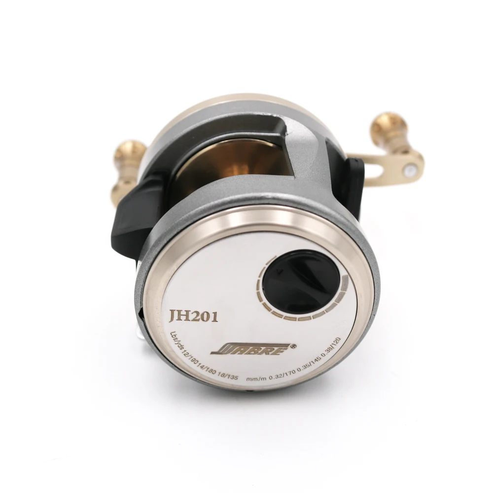 Rodamientos de bolas de Metal 10BB, rueda de tambor de mano derecha, carrete de pesca de mar para barco, carretes de pesca con mosca serie JH201 de lobo dorado Horizontal - imagen 4