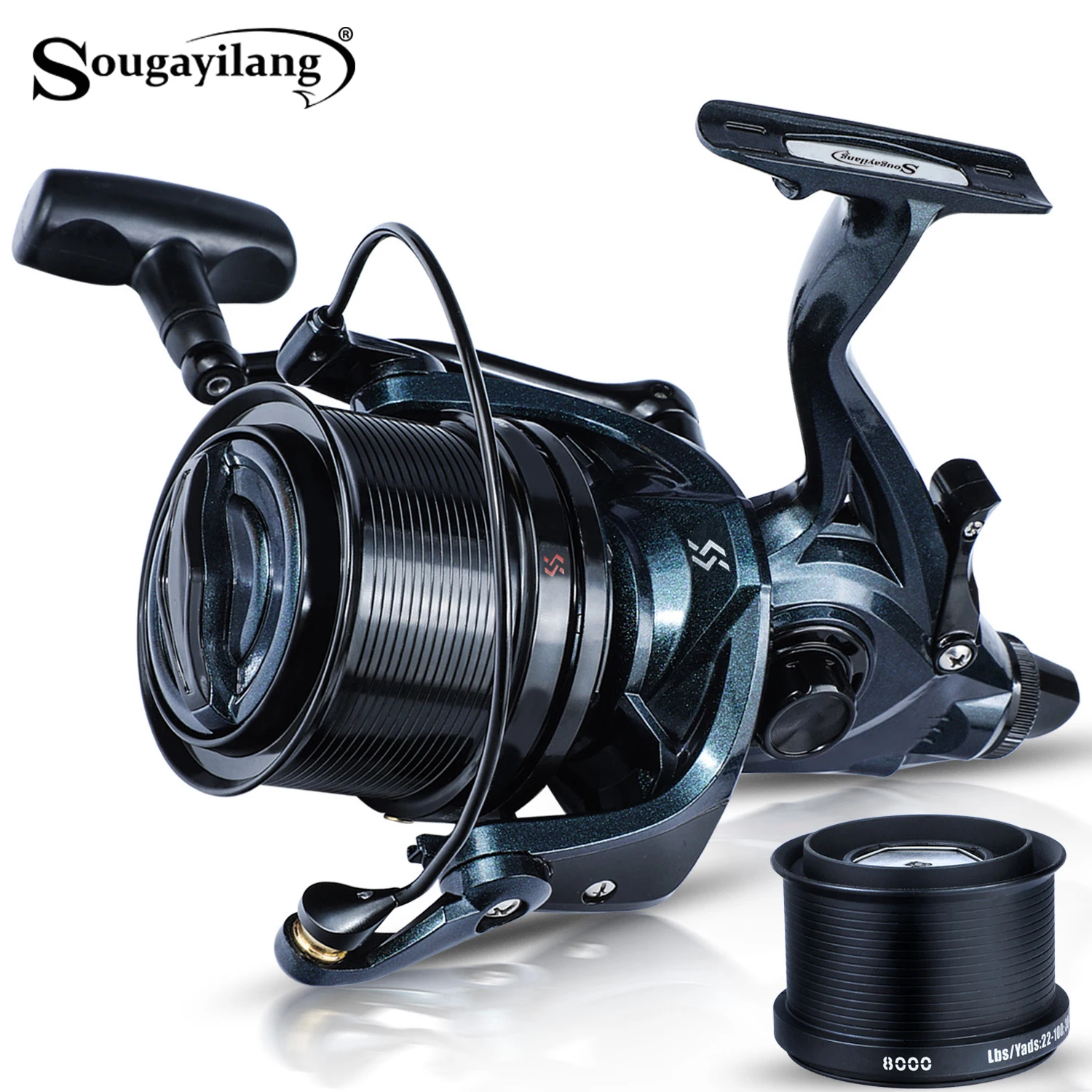 Carrete Sougayilang 9000 metálico – Descarga trasera arrastre surf - imagen 2