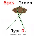 6 piezas verde D