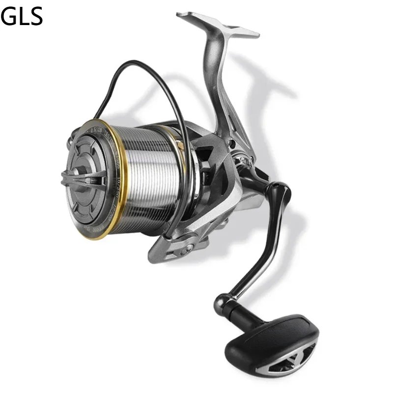 Carrete de pesca con carrete de aleación de aluminio serie 17 + 1BB 8000-14000, carrete de tiro largo duradero 4,8: 1, carretes de pesca para baitcasting - imagen 2