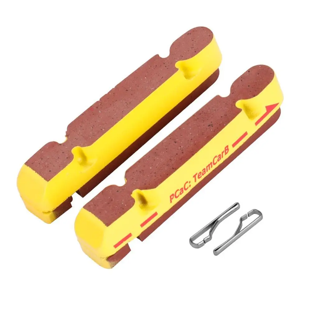 Pastillas de freno de llanta de carbono, insertos de frenado de pinza de bicicleta de carretera compuesto de corcho para llanta baja de carbono, uso para todo tipo de clima - imagen 3