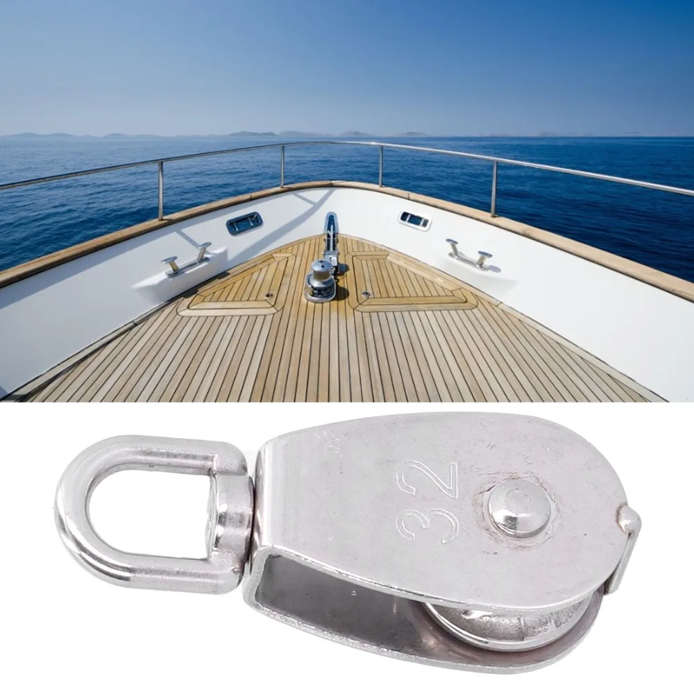 Polea giratoria acero inoxidable 304 para pesca embarcación - imagen 4