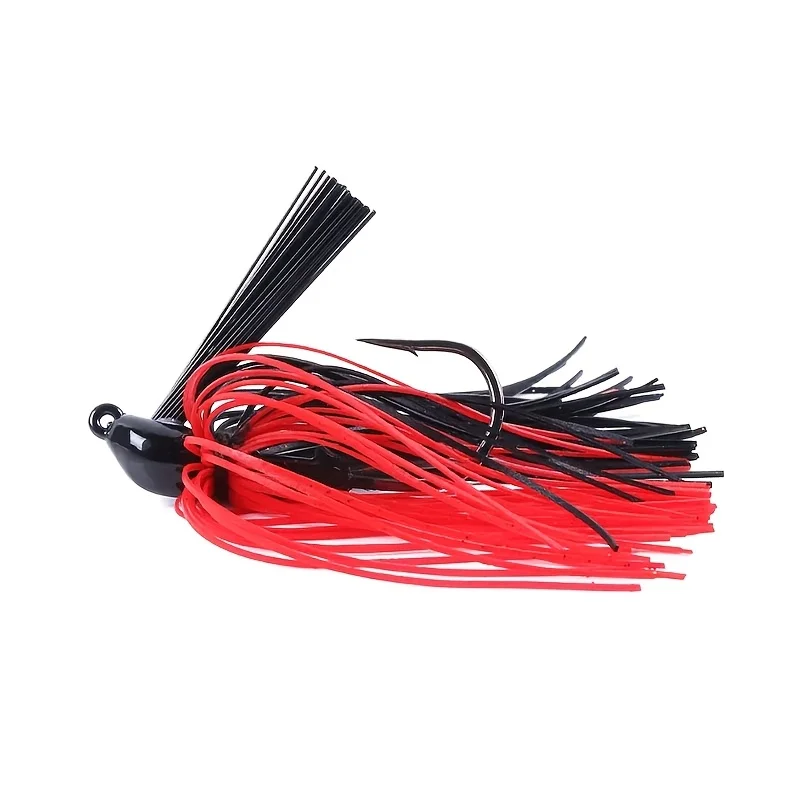 Plantilla de señuelo giratorio, falda de cebo, Señuelos de pesca de barba, plantilla de goma, Buzzbait, plantilla de natación, cabeza para lubina, Lucio, Wobbler, anzuelos de pesca, 10g, 1 ud. - imagen 2