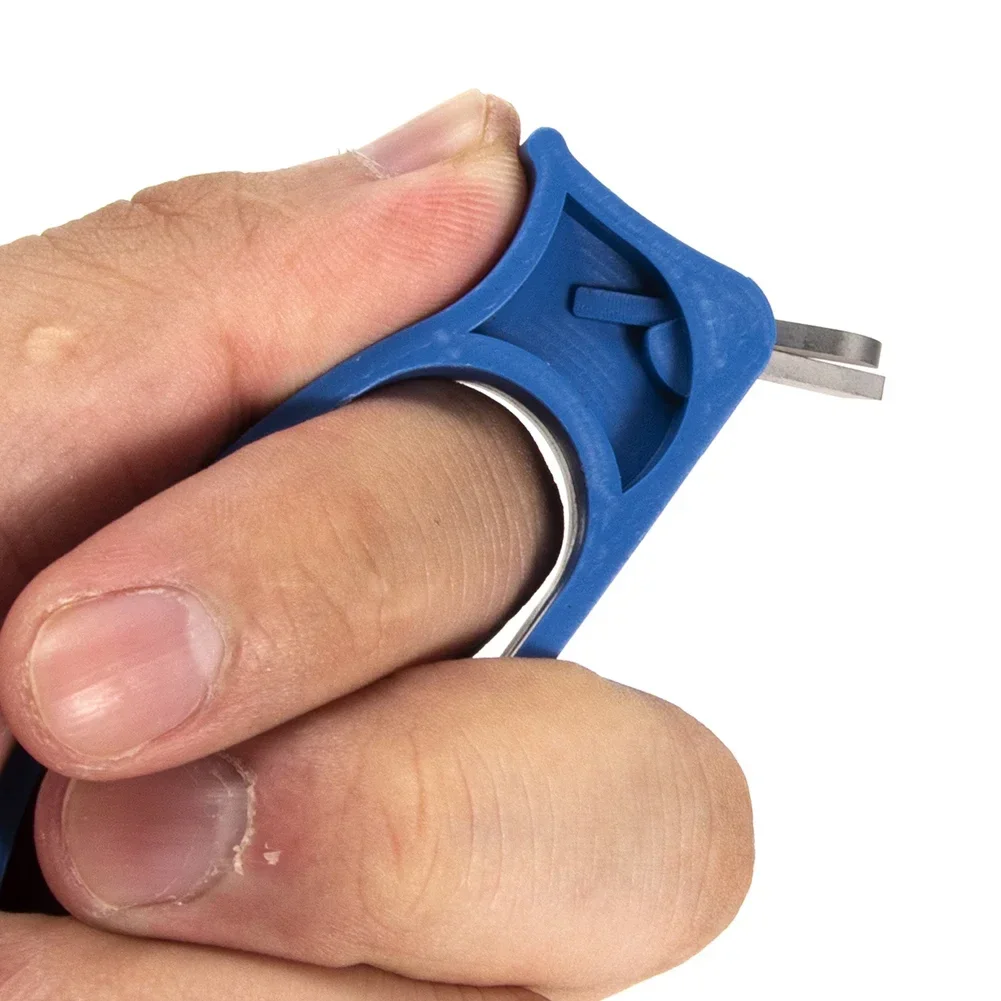 Taladro de pesca en hielo, hoja de barrena en espiral de diamante portátil para invierno, accesorios de pesca en hielo, herramienta afiladora de taladro de pesca ligera - imagen 4