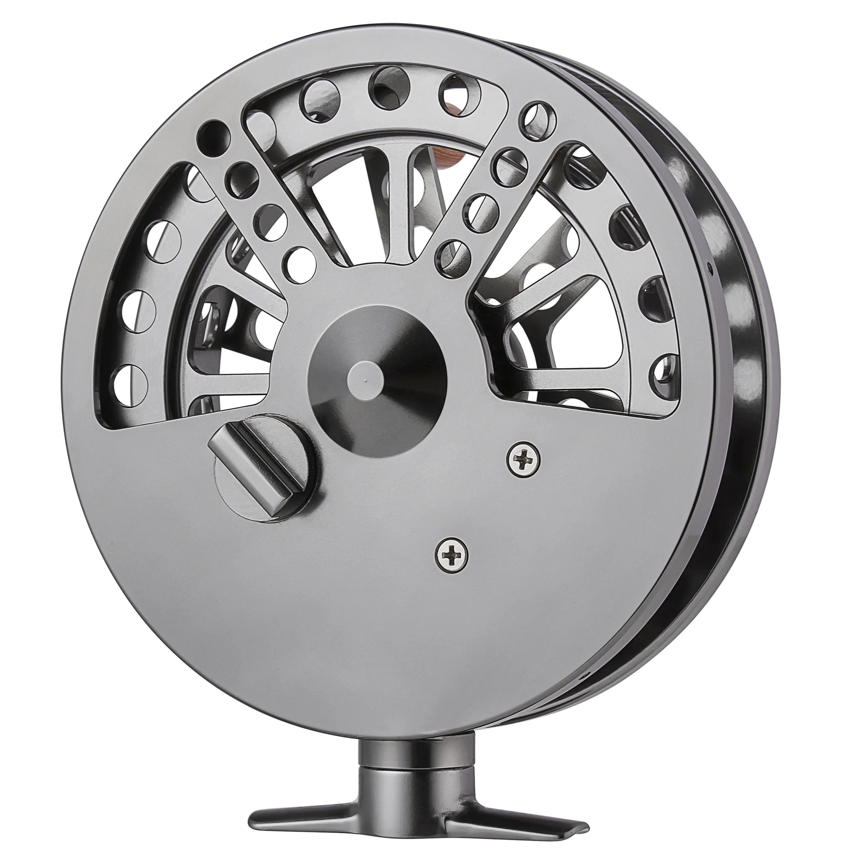 Carrete flotante de 120mm, 4 y 3/4 pulgadas, dirección cambiable para trote grueso, barra Steelhead, pesca flotante de salmón - imagen 4