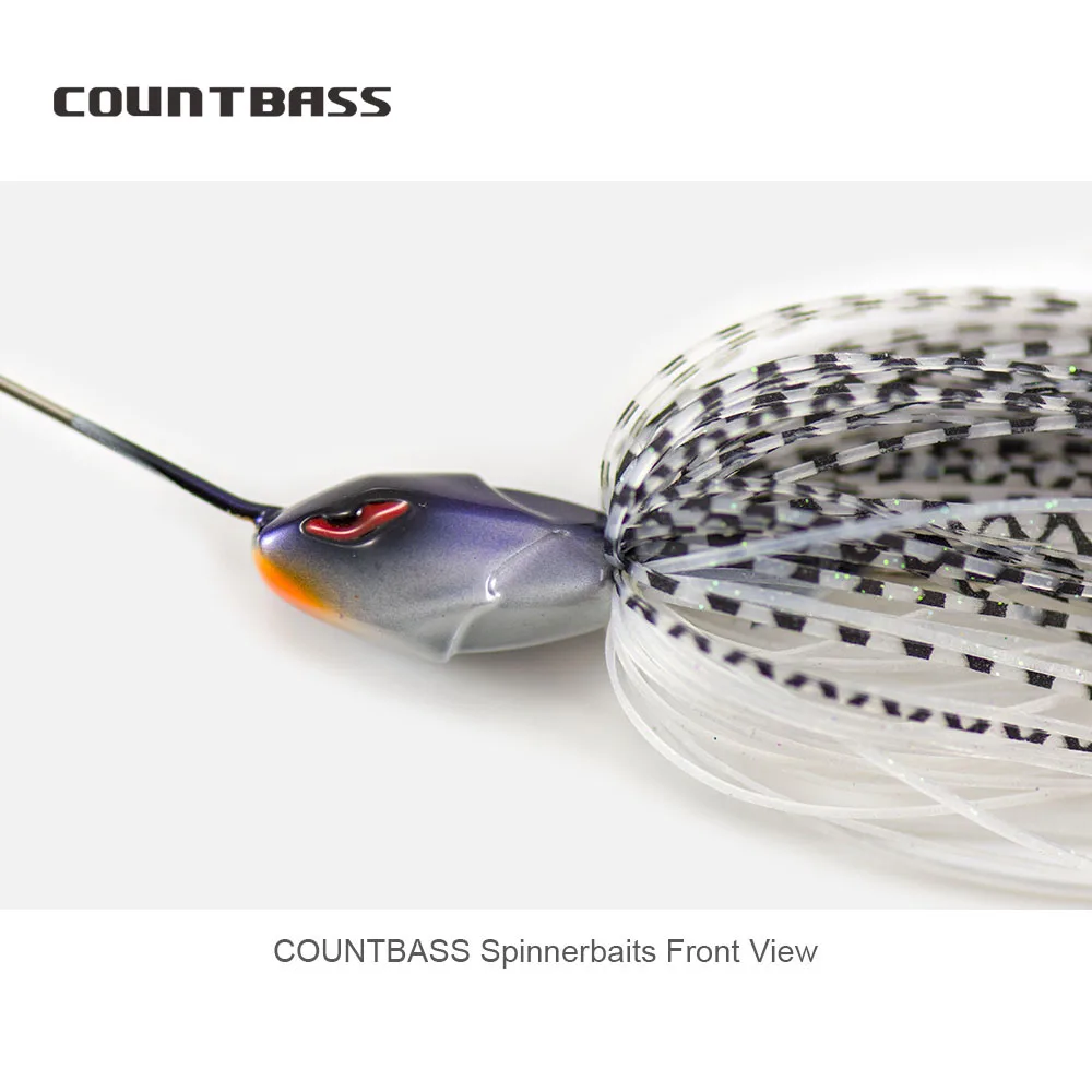 COUNTBASS cebos giratorios con anzuelo VMC y falda de silicona - imagen 5