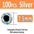 Silver 7.5mm 100pcs