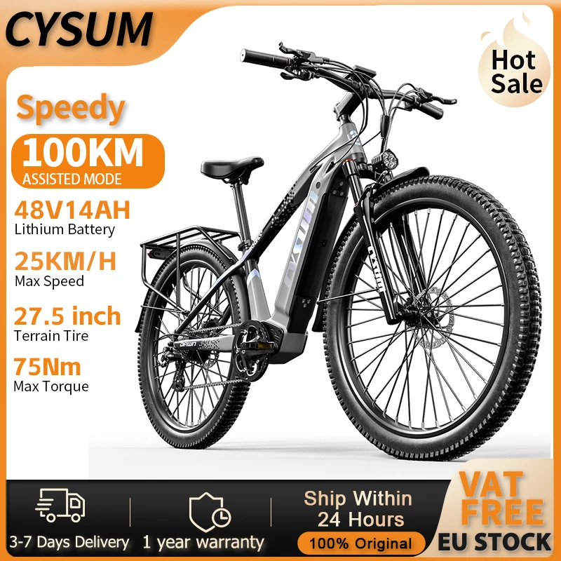 CYSUM Speedy Bicicleta Eléctrica de Montaña 27,5