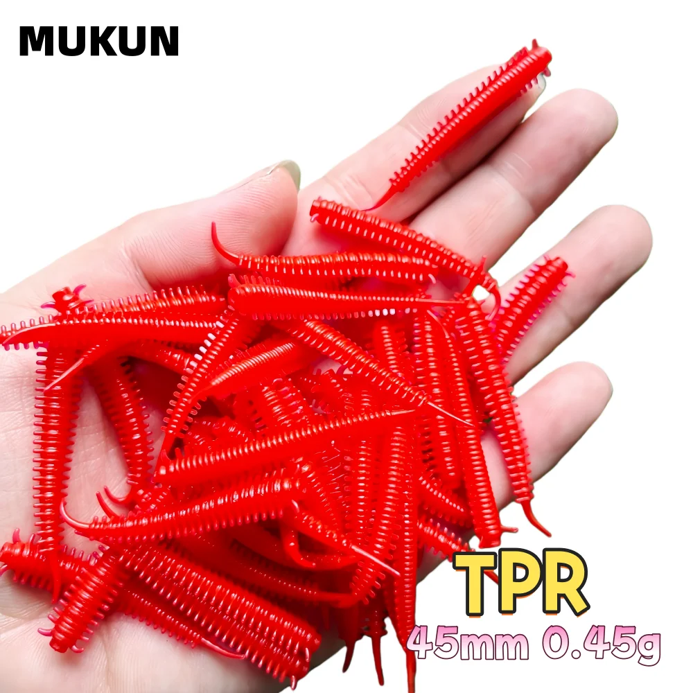 MUKUN 50 Uds. Señuelos de corredor, gusanos de arena de mar biónicos, cebo suave para simular los señuelos reales, señuelos de pesca multicolores, no se rompen fácilmente - imagen 2