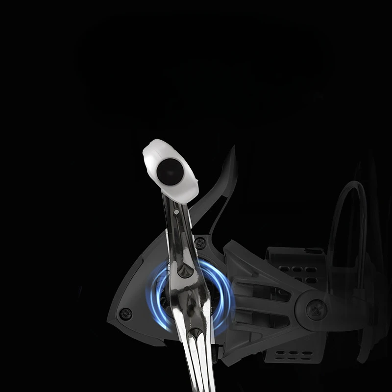 Carrete de pesca giratorio 5,2: 1 relación de engranaje 14LB arrastre máximo Spoo de Metal plegable CNC doble brazo para pesca de carpa de agua dulce y salada - imagen 3