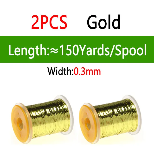 2pcs Gold