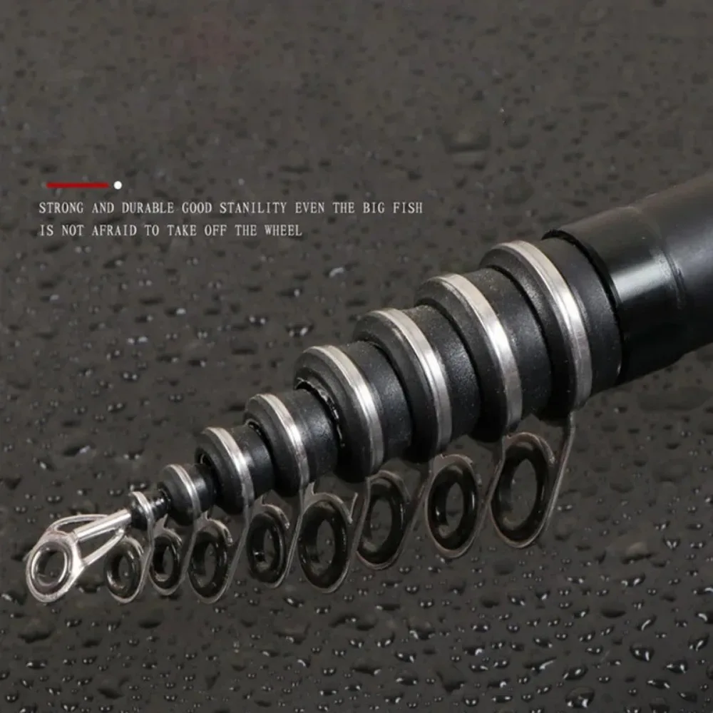 Caña de pescar en roca Catch.u, caña de pescar giratoria telescópica de fibra de carbono, 3,6 m, 4,5 m, 5,4 m, 6,3 m, estanque de depósito, pesca en roca oceánica - imagen 5