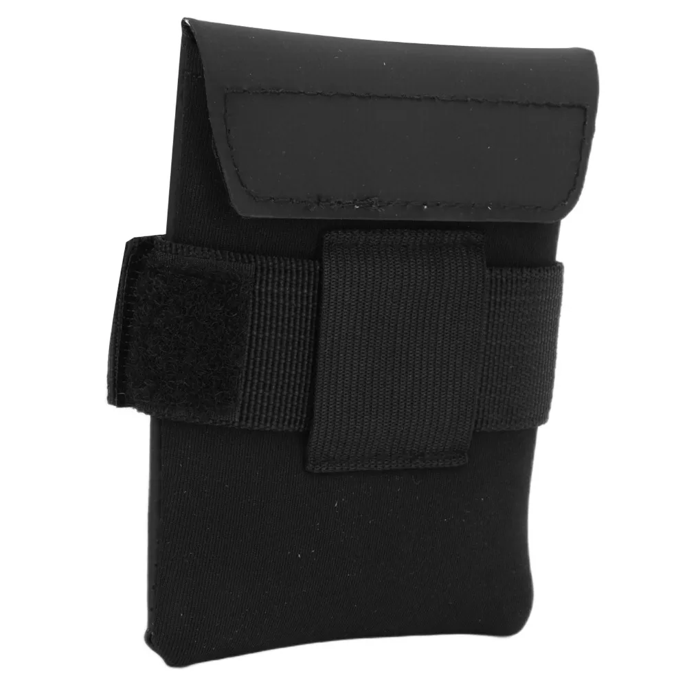 Bolsa de sillín portátil impermeable, ligera, 12x8,5x1,5 cm, bolsa para bicicleta, plegable, debajo del asiento, bicicletas de carretera