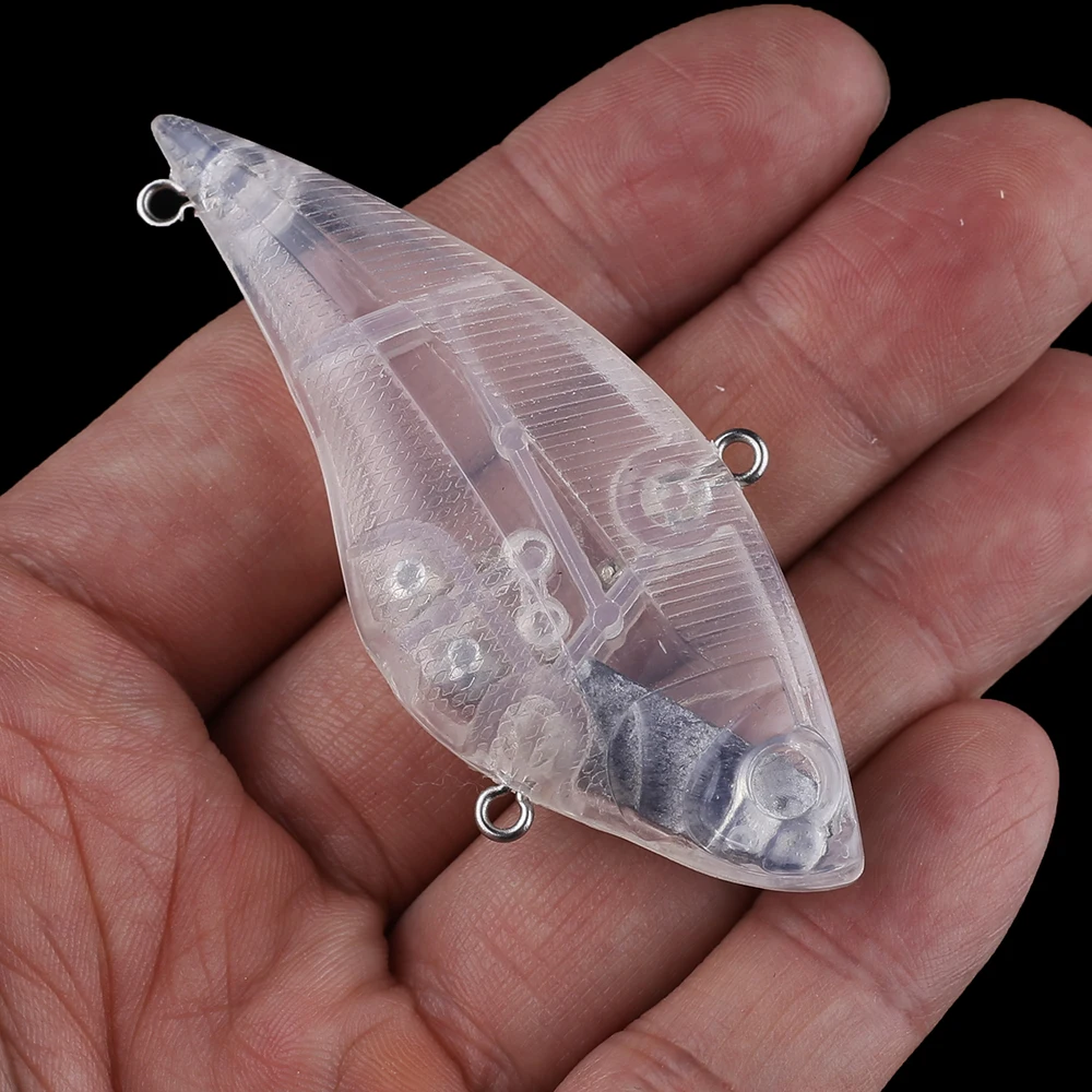 Chan'sHuang-Señuelos de Pesca artificiales, 20 piezas, sin pintar, 70mm, 13,6g, sonajeros Crankbait, vibración VIB - imagen 4